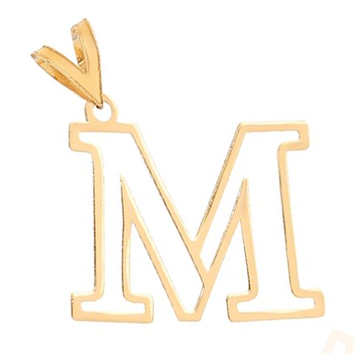 آویز طلا زنانه مدل M کد N3209-0.31 آویز طلا زنانه مدل M کد N3209-0.31