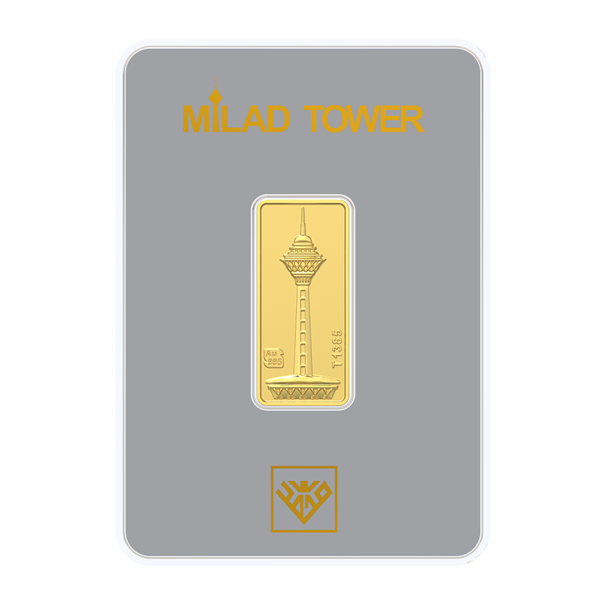 شمش طلا 700 سوتی 24 عیار طلای محمد مدل برج میلاد کد SM700-700 شمش طلا 700 سوتی 24 عیار طلای محمد مدل برج میلاد کد SM700-700