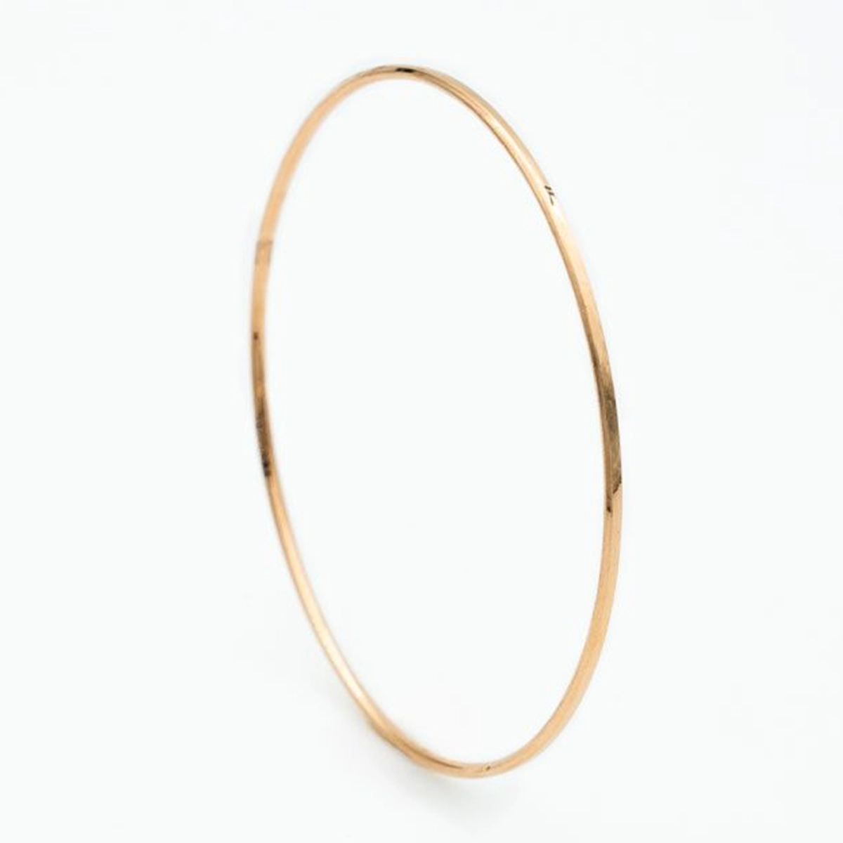 النگو طلا سایز 1 طرح آینه ای مدل باریک 2 میل