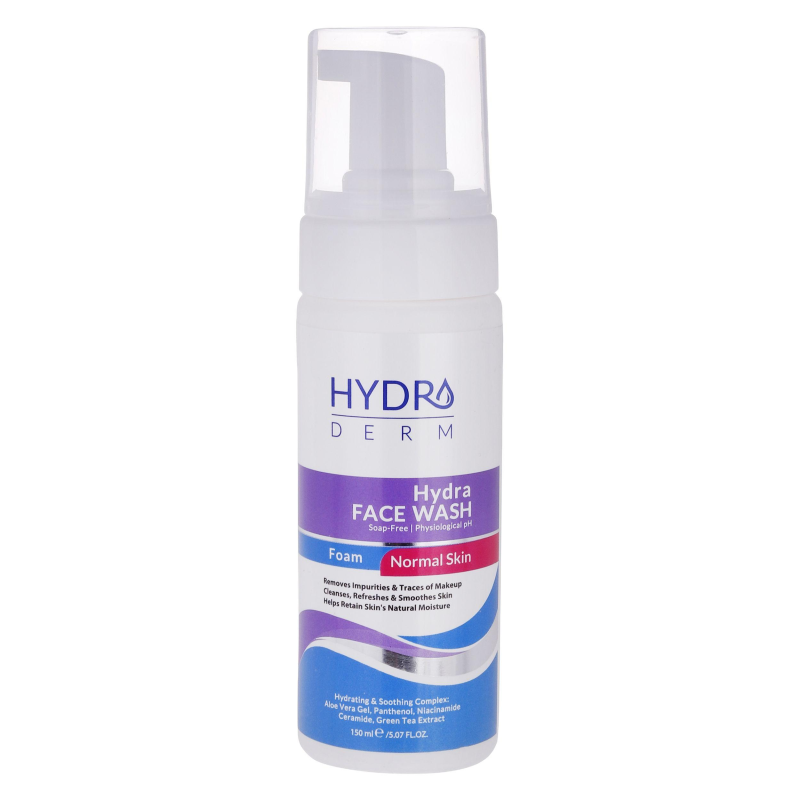 فوم شست و شو صورت هیدرودرم مدل آلوئه ورا مناسب پوست های حساس حجم 150 میلی لیتر- فوم شست و شو صورت هیدرودرم مدل آلوئه ورا مناسب پوست های حساس حجم 150 میلی لیتر-