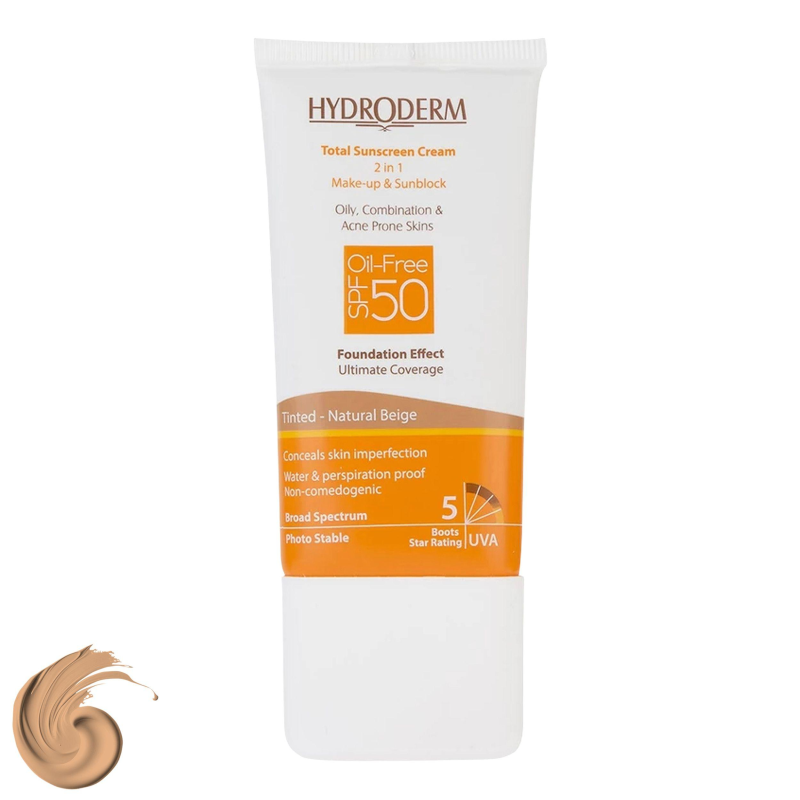 کرم ضدآفتاب هیدرودرم مدل Natural Beige- حجم 40 میلی لیتر- کرم ضدآفتاب هیدرودرم مدل Natural Beige- حجم 40 میلی لیتر-