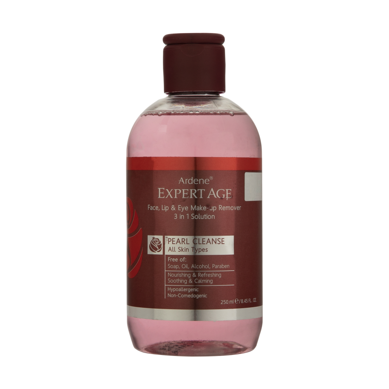 محلول پاک کننده آرایش آردن اکسپرت ایج مدل Pearl مناسب انواع پوست حجم 250 میلی لیتر محلول پاک کننده آرایش آردن اکسپرت ایج مدل Pearl مناسب انواع پوست حجم 250 میلی لیتر