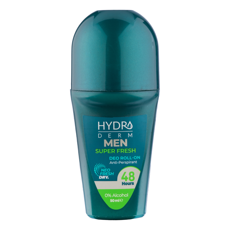 رول ضد تعریق مردانه هیدرودرم مدل Super Fresh حجم 50 میلی لیتر رول ضد تعریق مردانه هیدرودرم مدل Super Fresh حجم 50 میلی لیتر