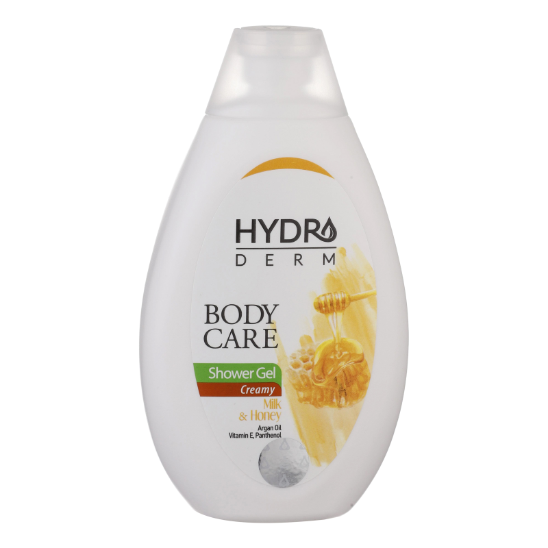 شامپو بدن کرمی هیدرودرم مدل Milk and Honey مناسب انواع پوست حجم 500 میلی لیتر- شامپو بدن کرمی هیدرودرم مدل Milk and Honey مناسب انواع پوست حجم 500 میلی لیتر-