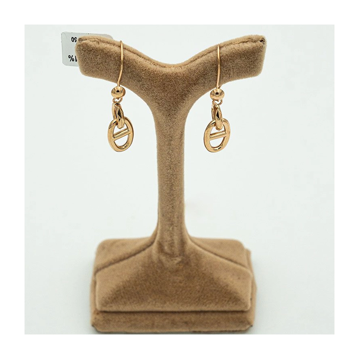 گوشواره طلا زنانه مدل هندسی کد 4563-2.92