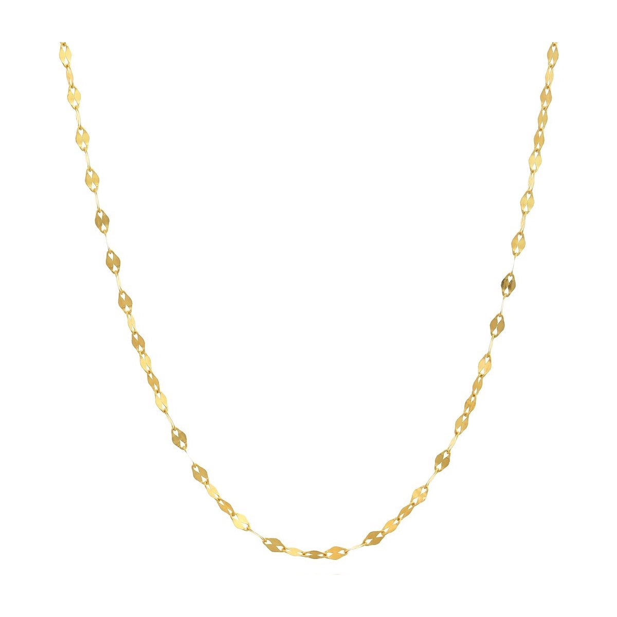 گردنبند طلا 18 عیار زنانه مدل پولکی ظریف کد NC1796-0.30 گردنبند طلا 18 عیار زنانه مدل پولکی ظریف کد NC1796-0.30