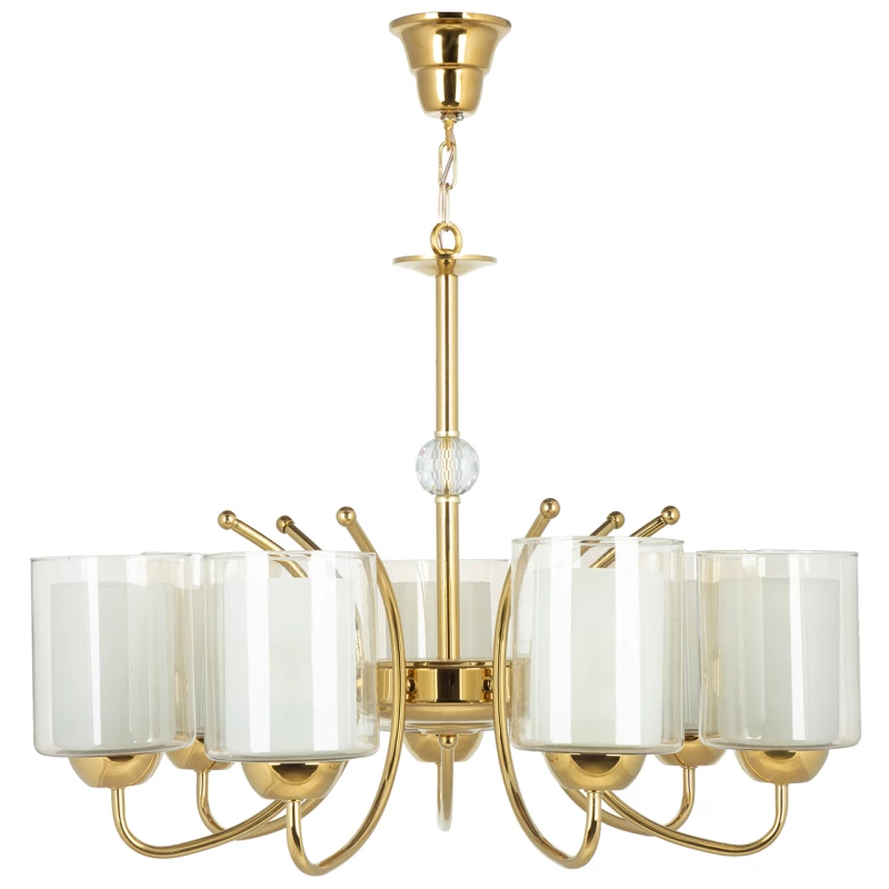 لوستر 7 شعله چشمه نور کد A824-7-G-طلایی