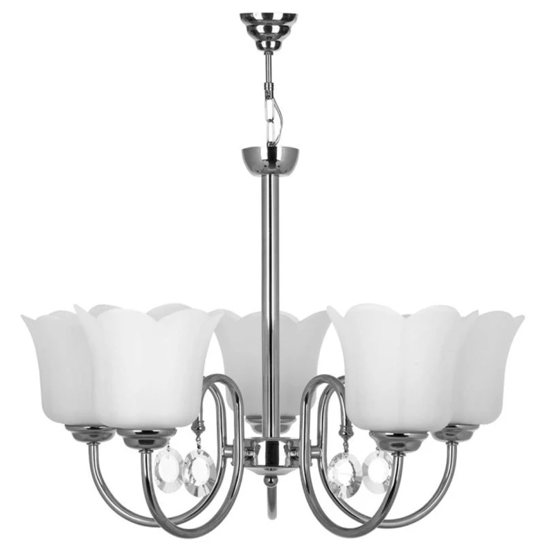 لوستر 5 شعله چشمه نور کد A856-5-CO-کروم لوستر 5 شعله چشمه نور کد A856-5-CO-کروم