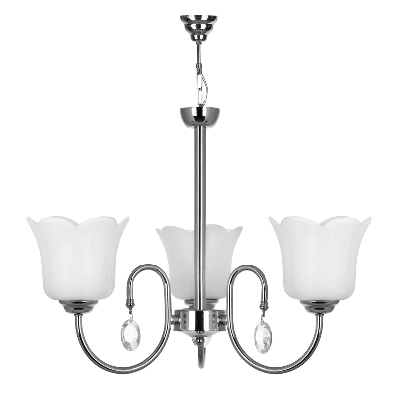 لوستر سه شعله چشمه نور کد AB856-3-استیل