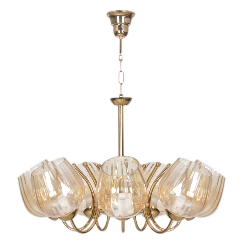 لوستر هفت شعله چشمه نور کد AB805-7-طلایی