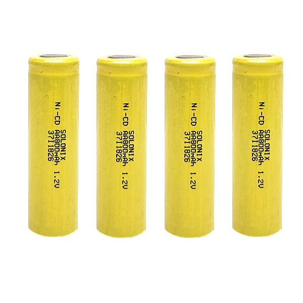باتری قلمی قابل شارژ سولونیکس مدل Ni-Cd مجموعه 4عددی-زرد باتری قلمی قابل شارژ سولونیکس مدل Ni-Cd مجموعه 4عددی-زرد