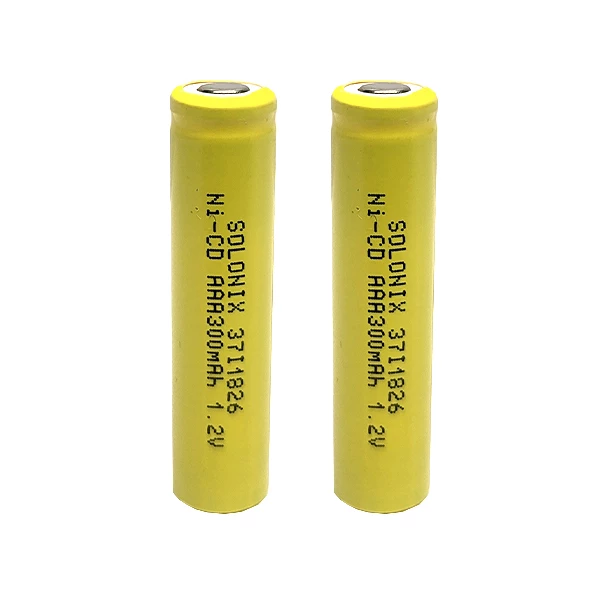 باتری نیم قلمی قابل شارژ سولونیکس مدل صنعتی Ni-Cd سرتخت مجموعه 2 عدد-زرد باتری نیم قلمی قابل شارژ سولونیکس مدل صنعتی Ni-Cd سرتخت مجموعه 2 عدد-زرد