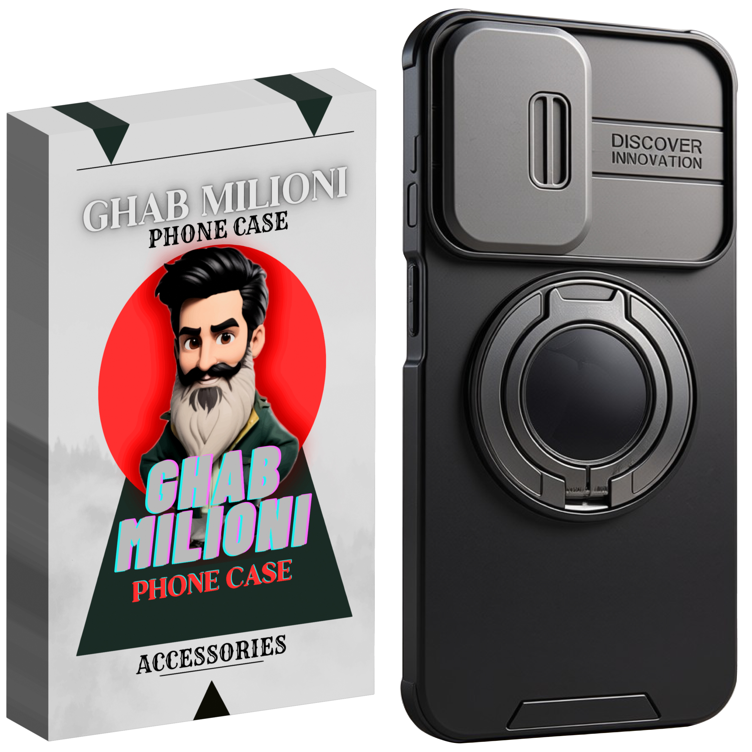 کاور گوشی سامسونگ A16 قاب میلیونی مدل دیفندر استند شو کاور گوشی سامسونگ A16 قاب میلیونی مدل دیفندر استند شو