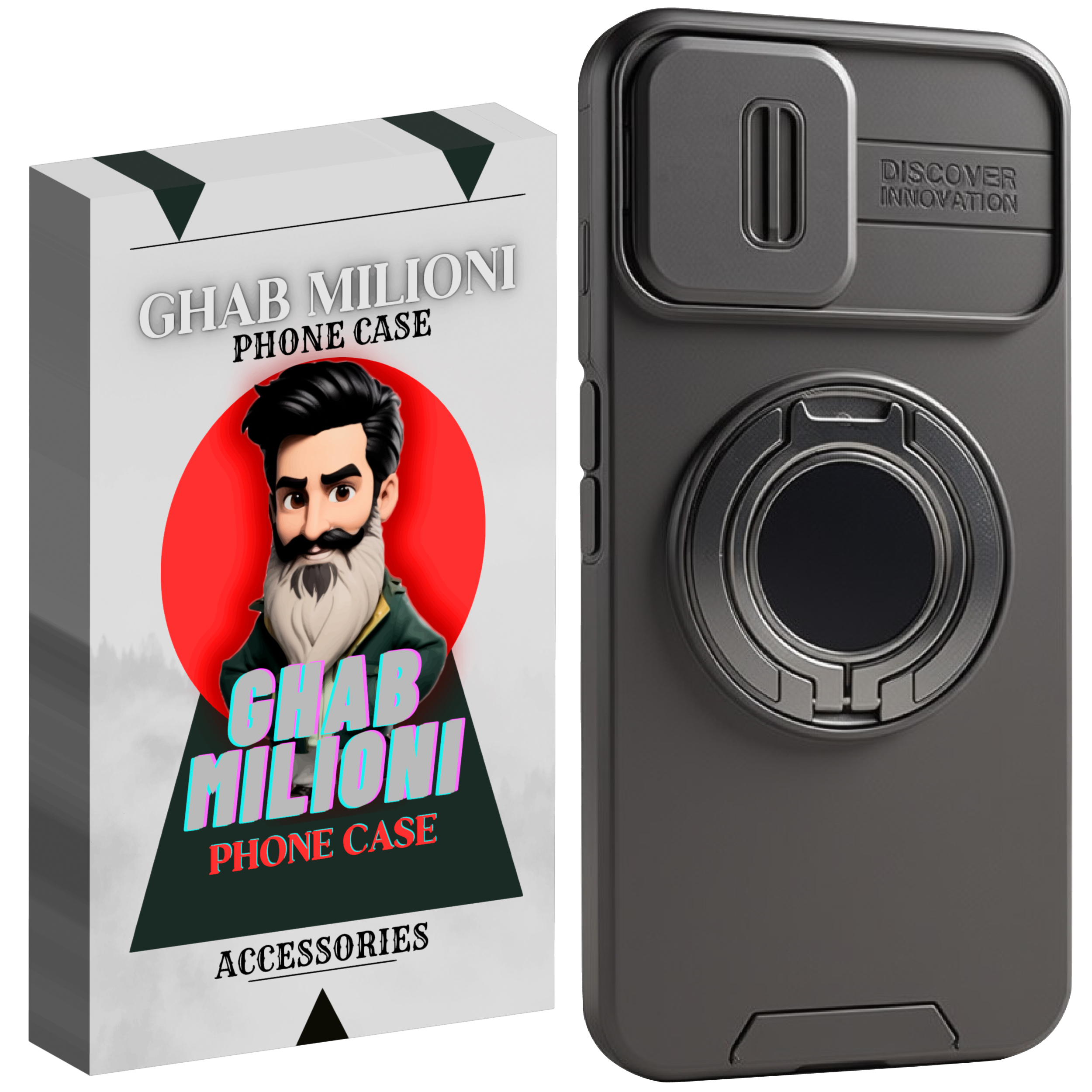 کاور گوشی سامسونگ A06 قاب میلیونی مدل دیفندر استند شو کاور گوشی سامسونگ A06 قاب میلیونی مدل دیفندر استند شو