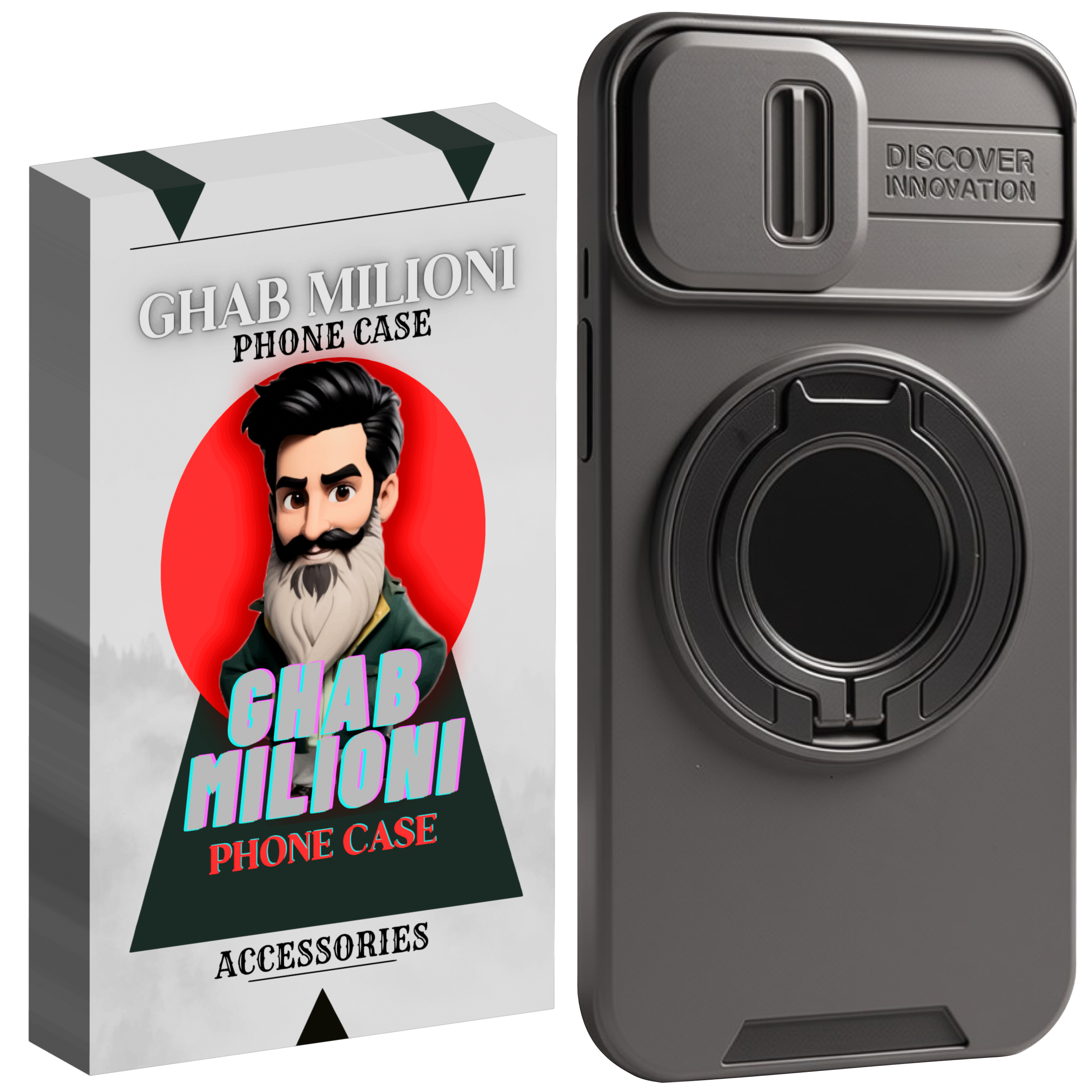 کاور گوشی اپل IPHONE 13 قاب میلیونی مدل دیفندر استند شو کاور گوشی اپل IPHONE 13 قاب میلیونی مدل دیفندر استند شو