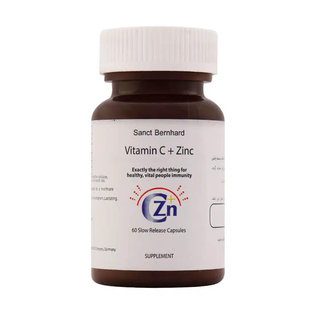 کپسول ویتامین C و زینک سانکت برنهارد 60 عدد کپسول ویتامین C و زینک سانکت برنهارد 60 عدد