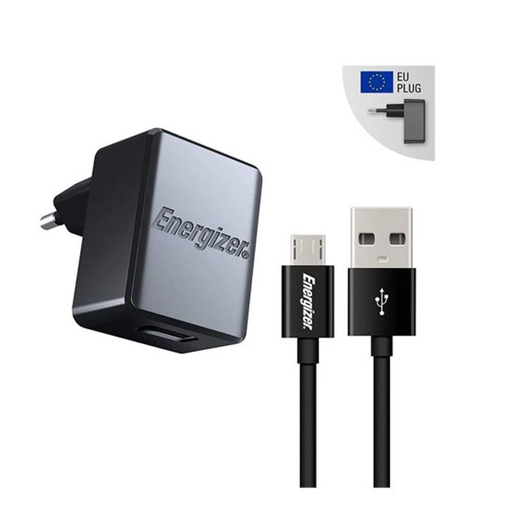 شارژر دیواری انرجایزر مدل ACA1AEUCMC3 به همراه کابل تبدیل microUSB شارژر دیواری انرجایزر مدل ACA1AEUCMC3 به همراه کابل تبدیل microUSB