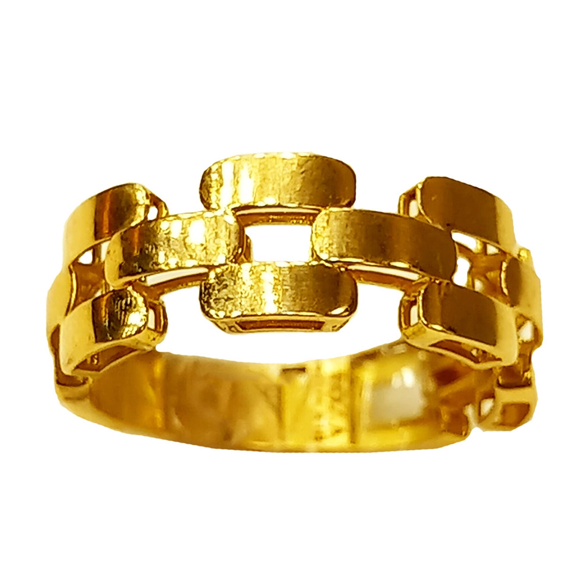 انگشتر طلا 18 عیار زنانه طرح رولکس کد R113 سایز 18.70-2.32