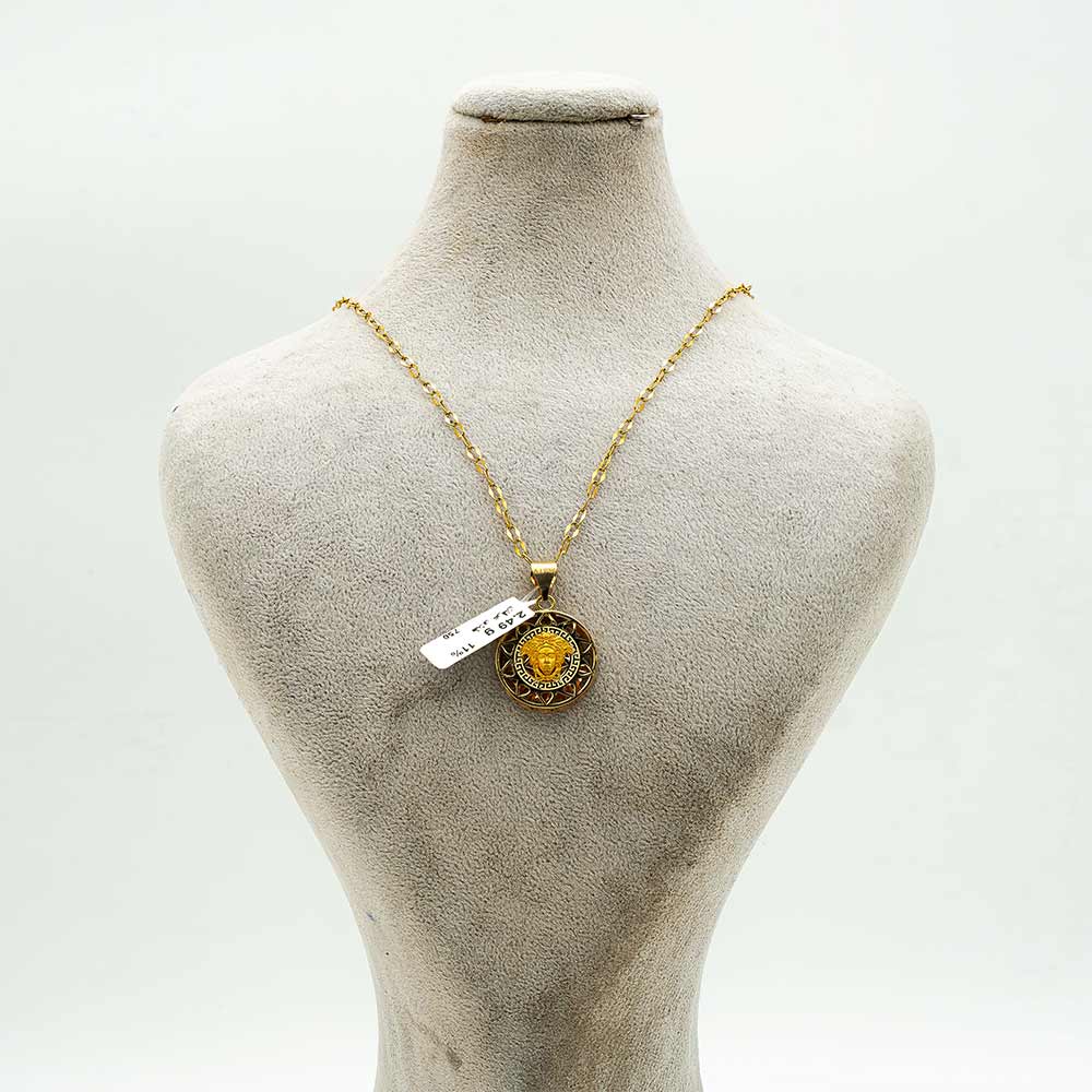 پلاک طلا 18 عیار گالری طلا عرفان ورساچه کد 4286