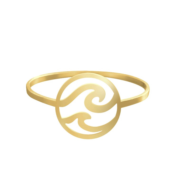 انگشتر طلا 18 عیار زنانه شمیم گلد گالری کد AA14 طرح موج انگشتر طلا 18 عیار زنانه شمیم گلد گالری کد AA14 طرح موج