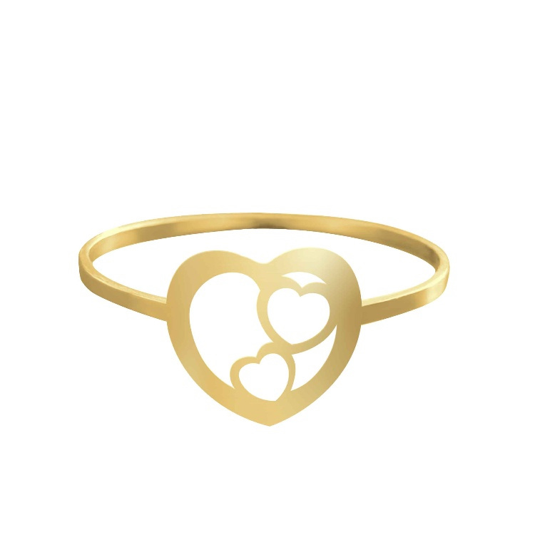 انگشتر طلا 18 عیار زنانه شمیم گلد گالری کد AA66 طرح قلب انگشتر طلا 18 عیار زنانه شمیم گلد گالری کد AA66 طرح قلب