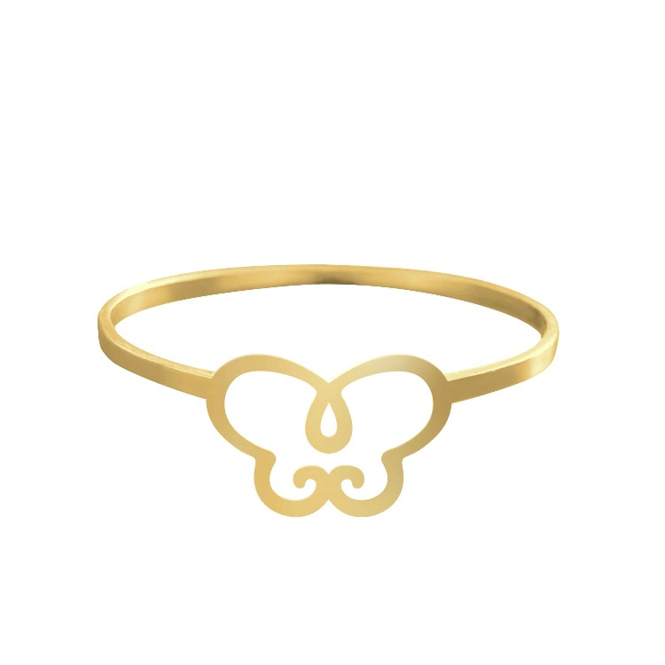 انگشتر طلا 18 عیار زنانه شمیم گلد گالری کد AA45 طرح پروانه انگشتر طلا 18 عیار زنانه شمیم گلد گالری کد AA45 طرح پروانه