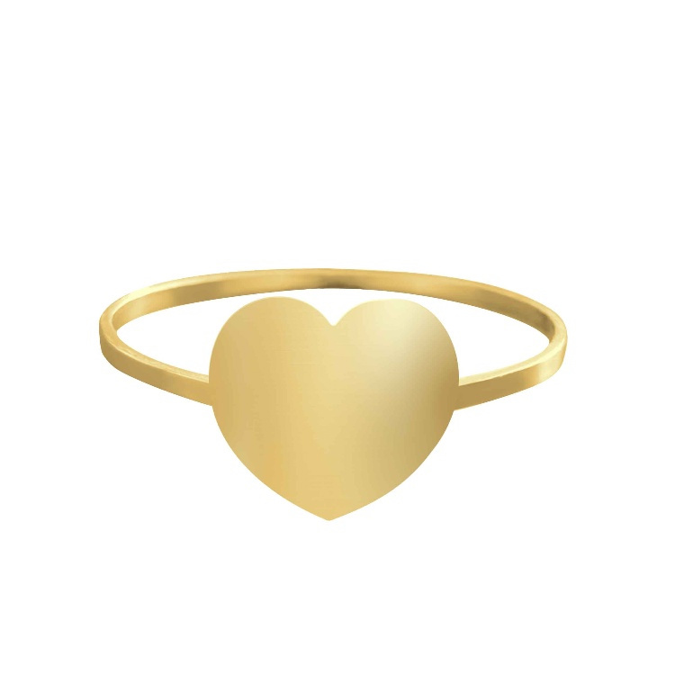 انگشتر طلا 18 عیار زنانه شمیم گلد گالری کد AA54 طرح قلب انگشتر طلا 18 عیار زنانه شمیم گلد گالری کد AA54 طرح قلب