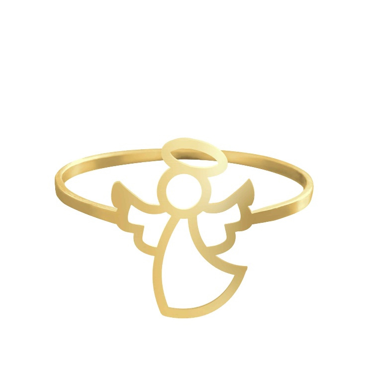 انگشتر طلا 18 عیار زنانه شمیم گلد گالری کد AA92 طرح فرشته زیبا انگشتر طلا 18 عیار زنانه شمیم گلد گالری کد AA92 طرح فرشته زیبا