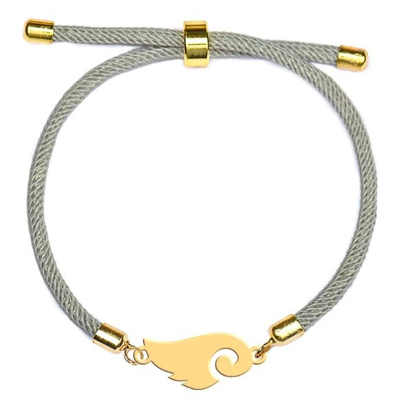 دستبند طلا 18 عیار دخترانه شمیم گلد گالری مدل بال فرشته دستبند طلا 18 عیار دخترانه شمیم گلد گالری مدل بال فرشته