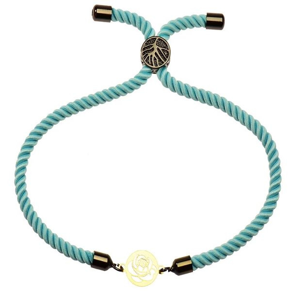 دستبند طلا 18 عیار دخترانه شمیم گلد گالری مدل گل رز کد 645 دستبند طلا 18 عیار دخترانه شمیم گلد گالری مدل گل رز کد 645