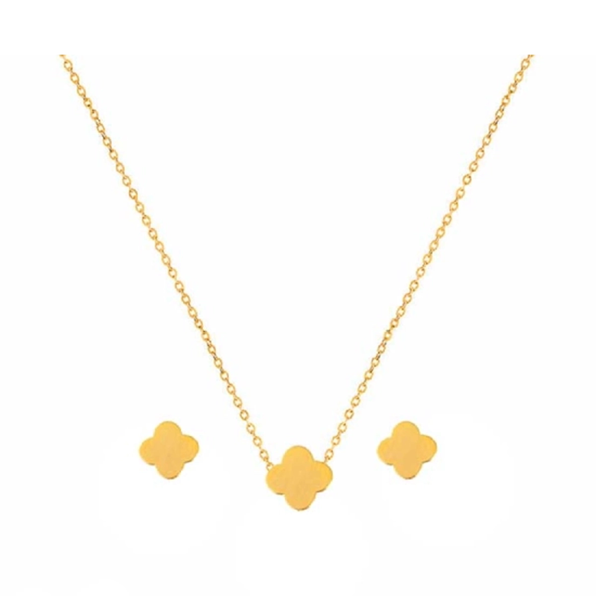 نیم ست طلا 18 عیار اپال گلد مدل ونکلیف توپر 00029-1.50 نیم ست طلا 18 عیار اپال گلد مدل ونکلیف توپر 00029-1.50