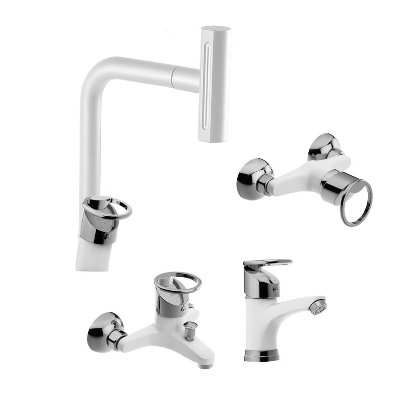 ست شیرآلات توفیق مدل النگویی آبشاری چهارحالته مجموعه 4 عددی ست شیرآلات توفیق مدل النگویی آبشاری چهارحالته مجموعه 4 عددی