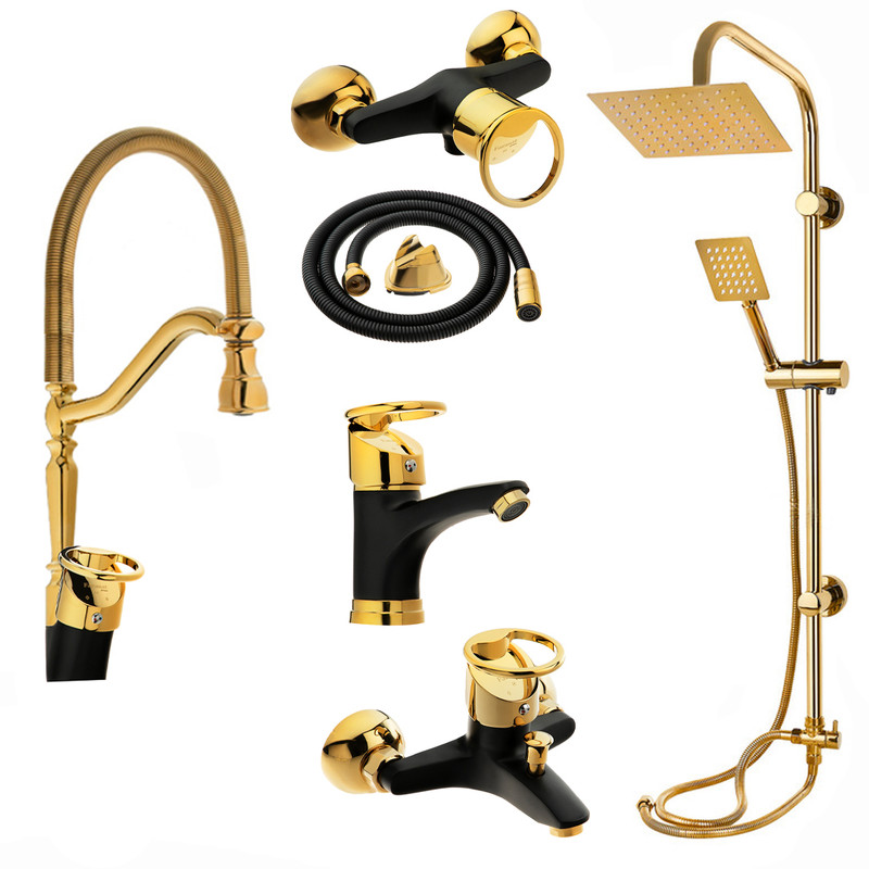 ست شیرآلات شیرآلات بهداشتی و ساختمانی توفیق مدل النگویی فنری مجموعه 6 عددی ست شیرآلات شیرآلات بهداشتی و ساختمانی توفیق مدل النگویی فنری مجموعه 6 عددی