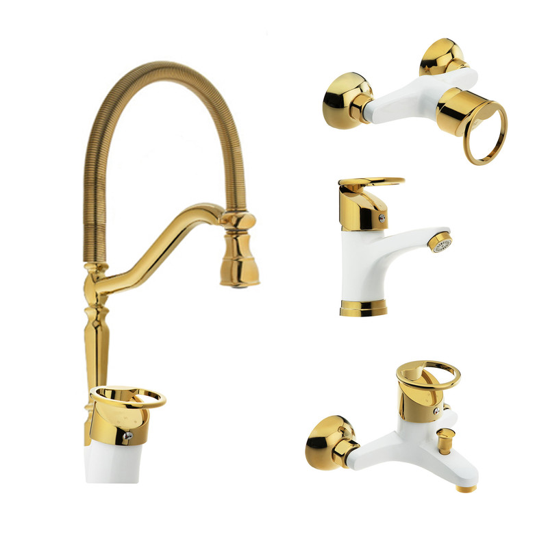 ست شیرآلات شیرآلات بهداشتی و ساختمانی توفیق مدل النگویی فنری مجموعه 4 عددی ست شیرآلات شیرآلات بهداشتی و ساختمانی توفیق مدل النگویی فنری مجموعه 4 عددی