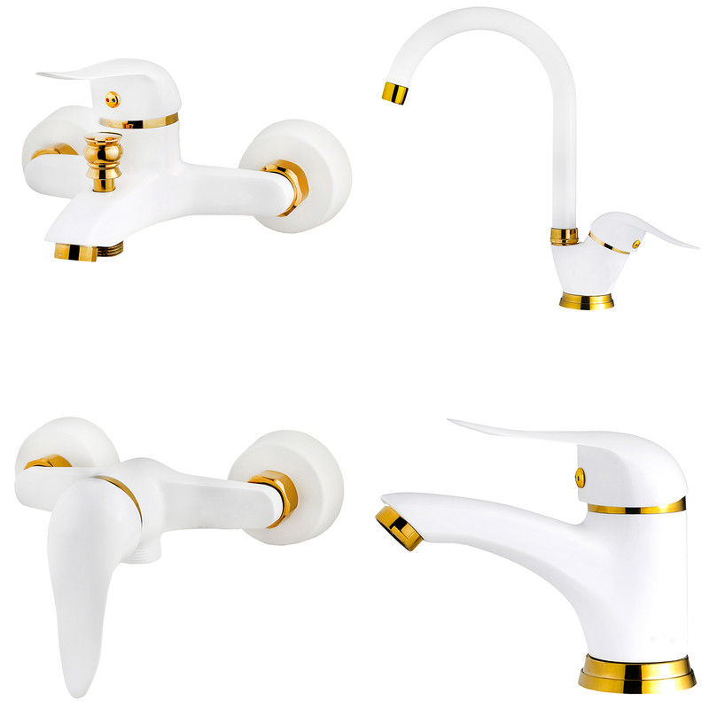 ست شیرآلات شیرالات بهداشتی و ساختمانی توفیق مدل اوج پلاس مجموعه 4 عددی