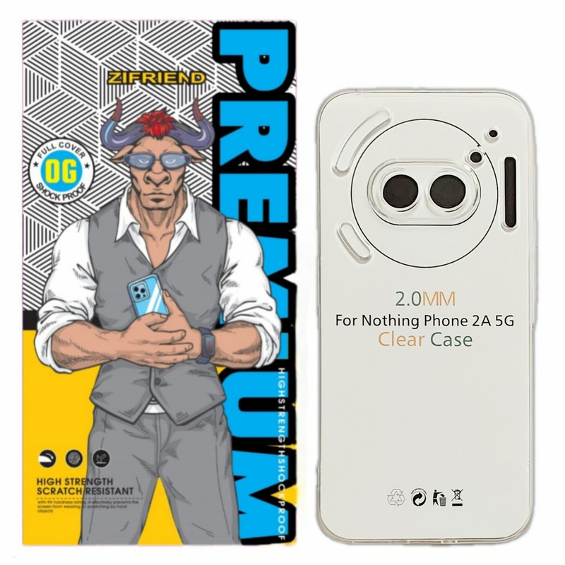 کاور زیفرند مدل ژله ای محافظ لنز دار مناسب برای گوشی موبایل ناتینگ Phone 2A