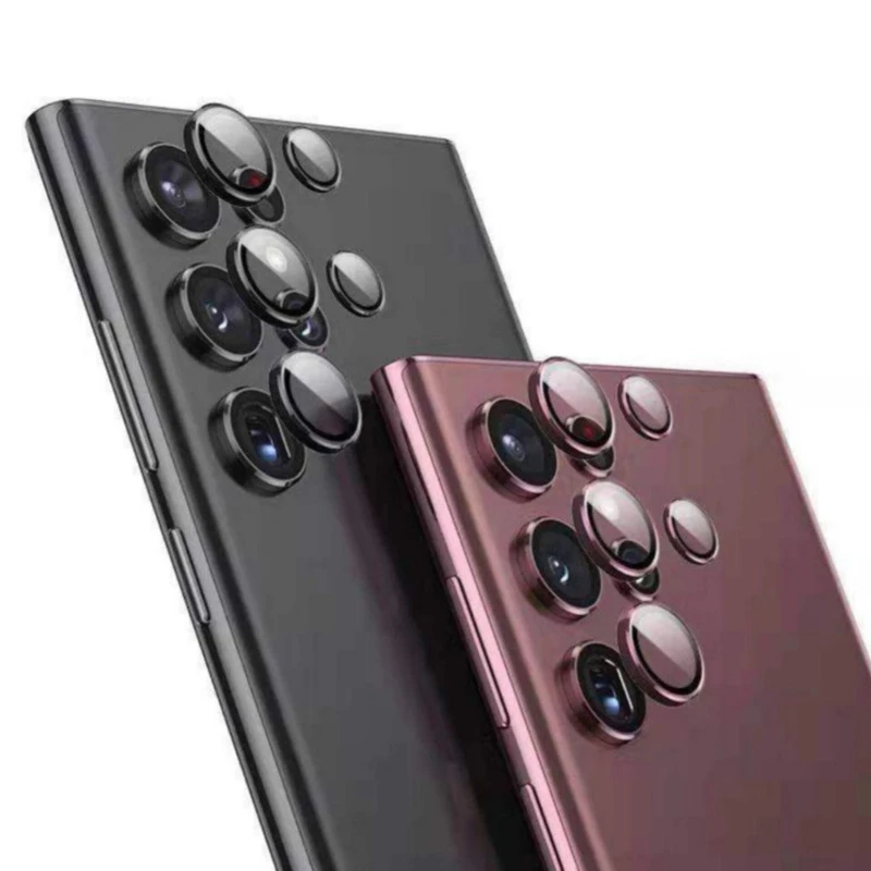 محافظ لنز دوربین شیشه ای اوجی مدل Crystal Shield مناسب برای گوشی موبایل سامسونگ Galaxy S22 Ultra-مشکی محافظ لنز دوربین شیشه ای اوجی مدل Crystal Shield مناسب برای گوشی موبایل سامسونگ Galaxy S22 Ultra-مشکی