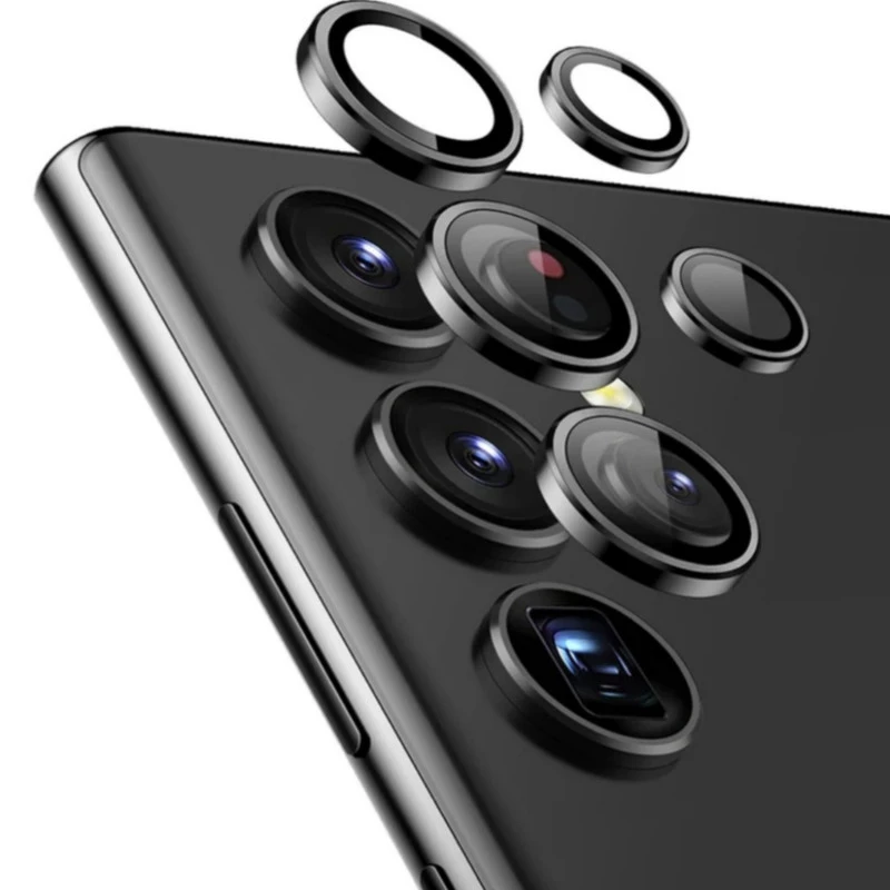 محافظ لنز دوربین شیشه ای اوجی مدل Crystal Shield مناسب برای گوشی موبایل سامسونگ Galaxy S24 Ultra-نقره ای محافظ لنز دوربین شیشه ای اوجی مدل Crystal Shield مناسب برای گوشی موبایل سامسونگ Galaxy S24 Ultra-نقره ای