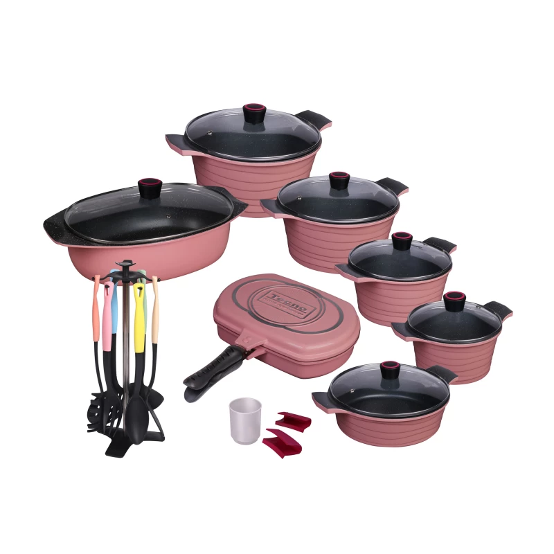 سرویس پخت و پز 24 پارچه تکنو مدل ونوس-طوسی سرویس پخت و پز 24 پارچه تکنو مدل ونوس-طوسی