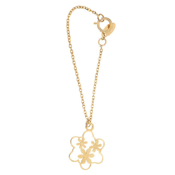 آویز ساعت طلا 18 عیار زنانه شمیم گلد گالری طرح گل کد SG373