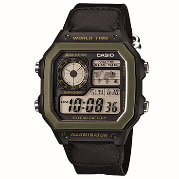 ساعت دیجیتال کاسیو مدل AE-1200WHB-1BVDF ساعت دیجیتال کاسیو مدل AE-1200WHB-1BVDF