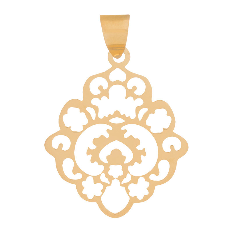 آویز گردنبند 18 عیار شمیم گلد گالری مدل Dm1002 آویز گردنبند 18 عیار شمیم گلد گالری مدل Dm1002