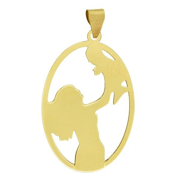 آویز گردنبند طلا 18 عیار شمیم گلد گالری طرح مادر و کودک کد UN062 آویز گردنبند طلا 18 عیار شمیم گلد گالری طرح مادر و کودک کد UN062