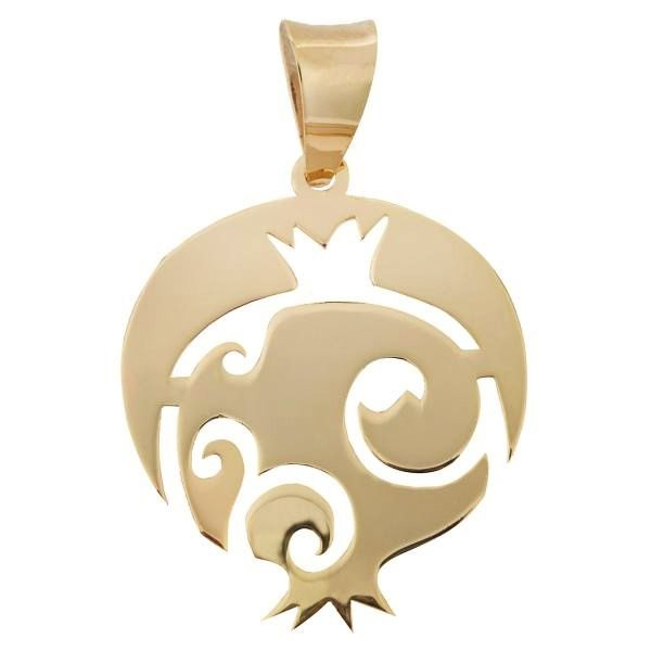 آویز گردنبند طلا 18 عیار شمیم گلد گالری طرح انار کد UN012 آویز گردنبند طلا 18 عیار شمیم گلد گالری طرح انار کد UN012