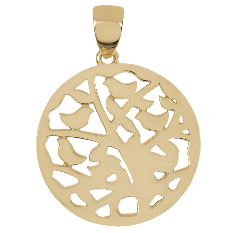 آویز گردنبند طلا 18 عیار شمیم گلد گالری کد SG297