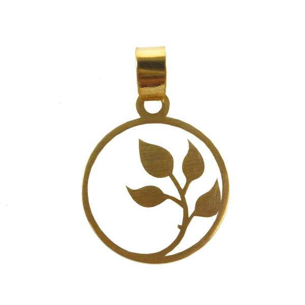 آویز گردنبند طلا 18 عیار شمیم گلد گالری مدل NZ-112-PL آویز گردنبند طلا 18 عیار شمیم گلد گالری مدل NZ-112-PL