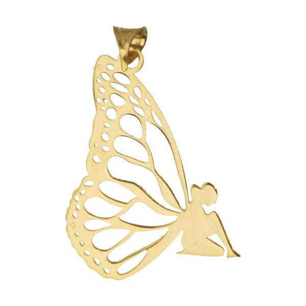 آویز گردنبند طلا 18 عیار شمیم گلد گالری طرح فرشته کد UN011 آویز گردنبند طلا 18 عیار شمیم گلد گالری طرح فرشته کد UN011