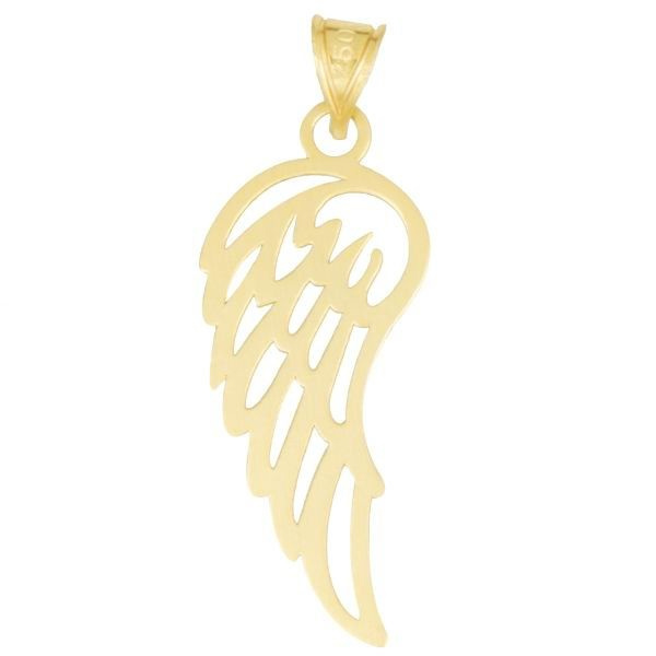 آویز گردنبند طلا 18 عیار شمیم گلد گالری طرح بال کد UN060 آویز گردنبند طلا 18 عیار شمیم گلد گالری طرح بال کد UN060