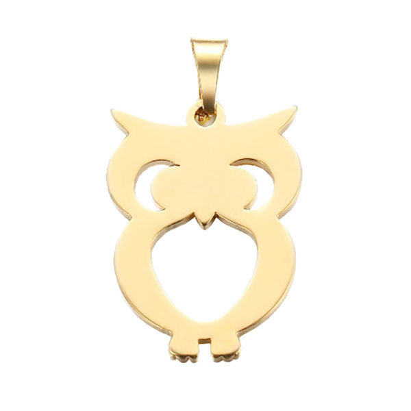 آویز گردنبند طلا 18 عیار شمیم گلد گالری طرح جغد کد 0110012 آویز گردنبند طلا 18 عیار شمیم گلد گالری طرح جغد کد 0110012