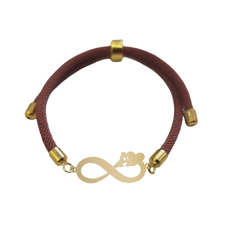 دستبند طلا 18 عیار زنانه شمیم گلد گالری طرح بینهایت و قلب کد D42-8 دستبند طلا 18 عیار زنانه شمیم گلد گالری طرح بینهایت و قلب کد D42-8